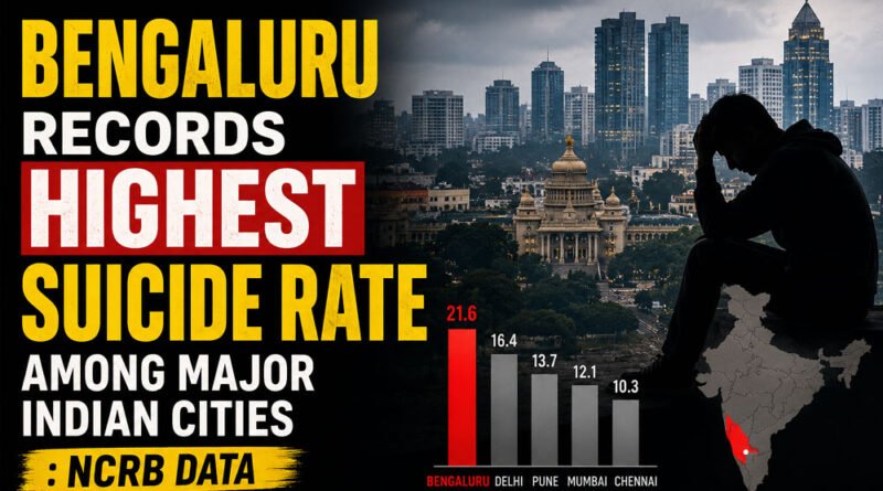 Highest Suicide Rate Among Major Indian Cities