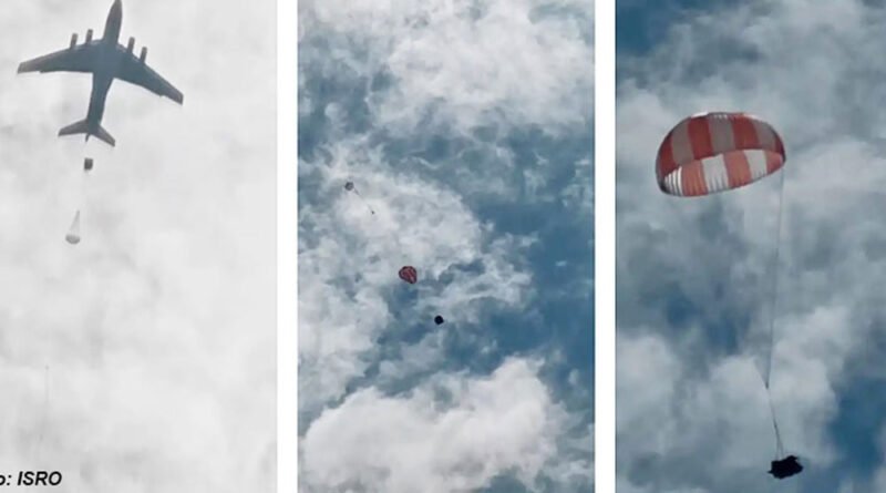 Main Parachute Air Drop Test for Gaganyaan