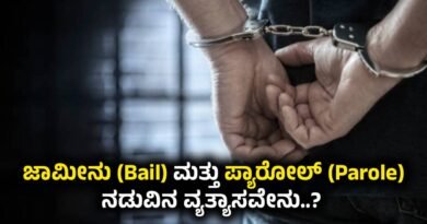 difference between Bail and Parole